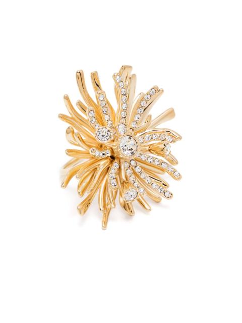 flower-detailed ring