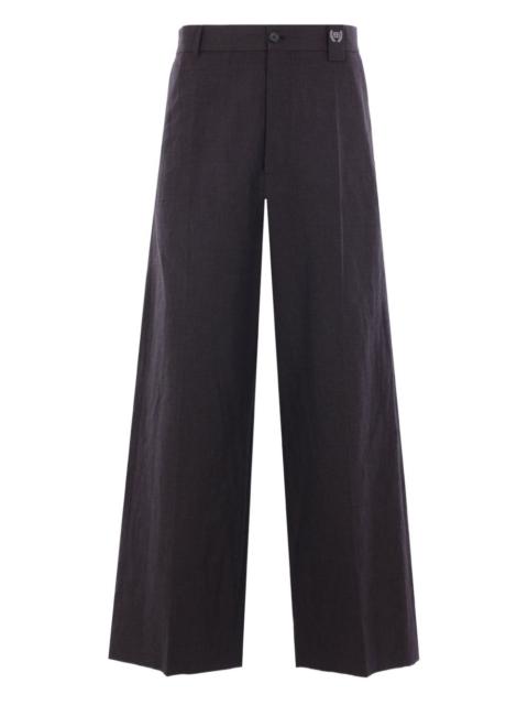 logo-embroidered trousers