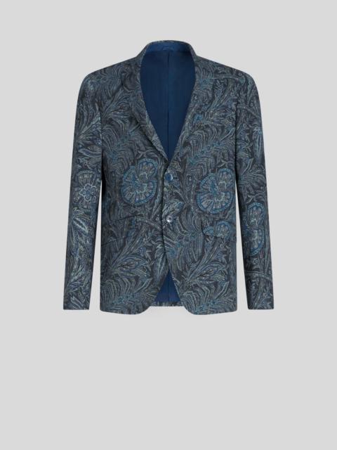 JACKET WITH FOLIAGE PATTERN