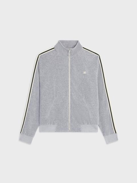 tracksuit jacket IN VELVET COTTON