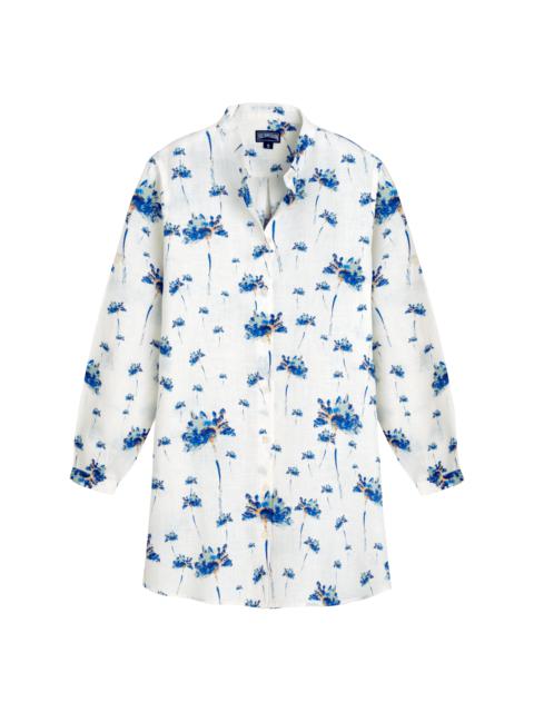 Women Linen Shirt Dress Herbier