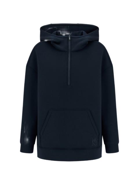 WdkRadura high-neck half-zip hoodie