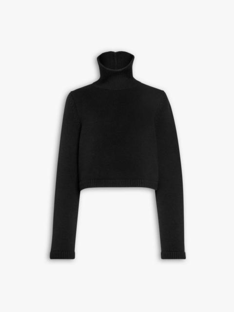 CASHMERE KNIT CROPPED JUMPER