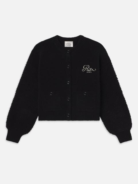 Ritz Mixed Stitch Sweater in Black