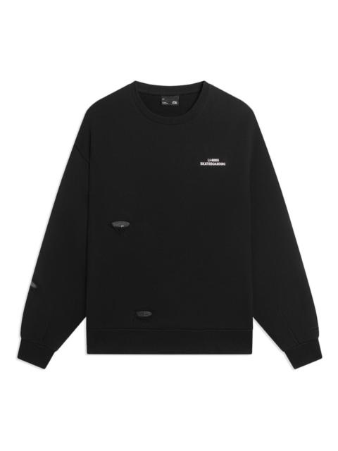 Li-Ning Skateboarding Graphic Sweatshirt 'Black' AWDSB11-3