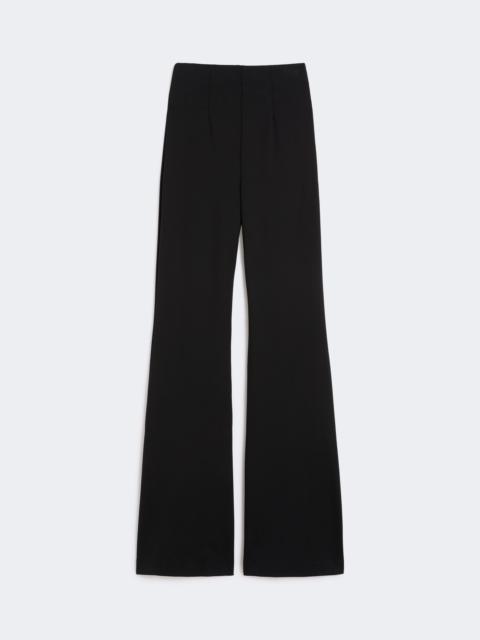 Flared trousers in stretch jersey - BLACK