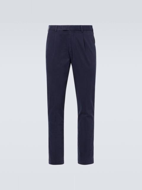 Cotton straight pants