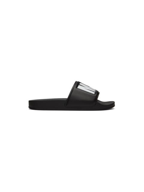 Black Rubber Slides