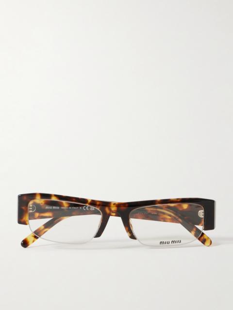 Vedette Square-frame Tortoiseshell Acetate Sunglasses
