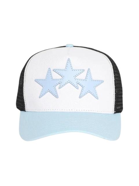 AMIRI 3 Star Trucker Cap White/Blue
