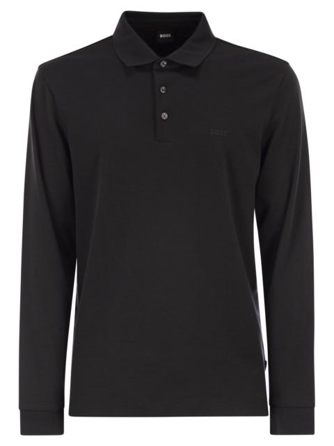 Boss Men Regular Fit Polo Shirt In Interlock Cotton