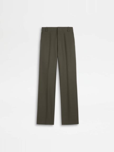 PANTS IN WOOL - GREEN