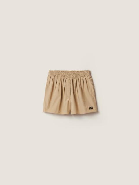 Poplin shorts