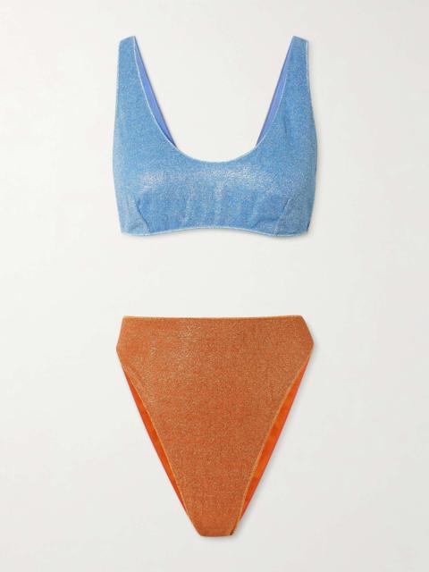 Glazed Lumière Sporty 90s metallic bikini