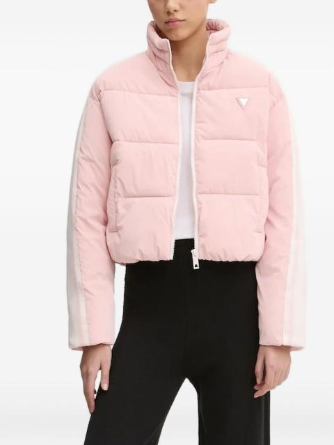 logo patch puffer jacket
