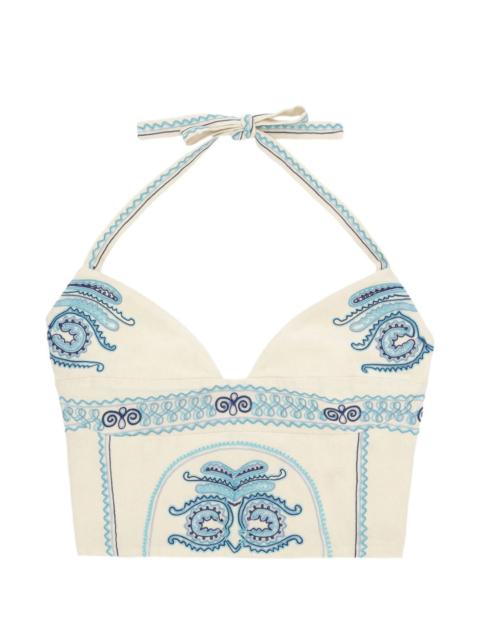 Aura embroidered top