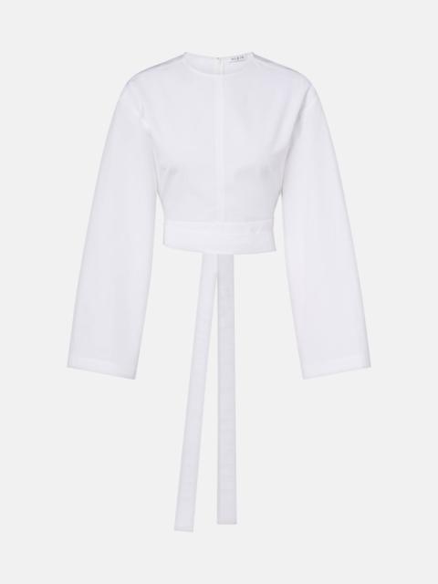 Cotton poplin crop top