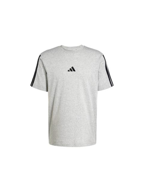 adidas Essentials 3-Stripes Single Jersey T-Shirt Medium Grey Heather/Black