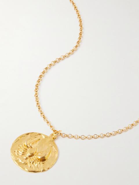 The Reader Of The Sea Recycled Gold-plated Necklace