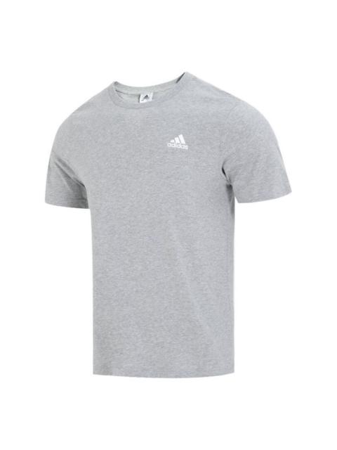 adidas Essentials Single Jersey Embroidered Small Logo T-Shirt 'Grey' IC9288