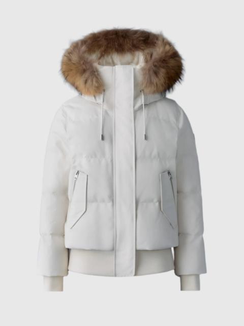 NEFI-FZ Down jacket with removable fur trimmed hood