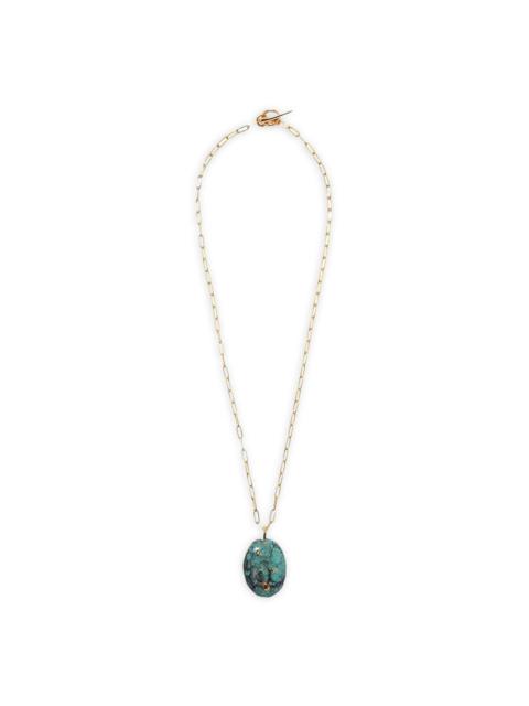 turquoise-pendant necklace
