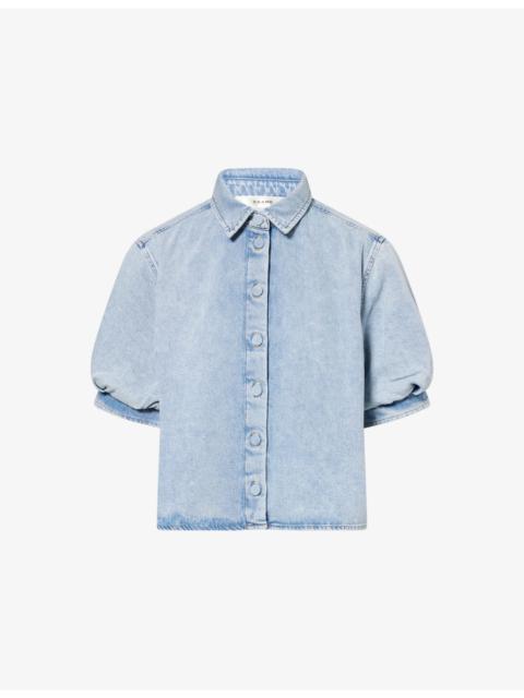 The Billow Sleeve Denim Shirt