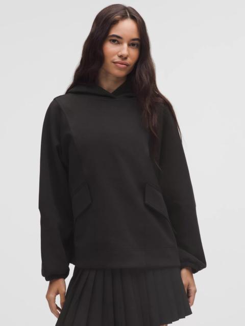 Cotton-Blend Double-Knit Oversized Hoodie