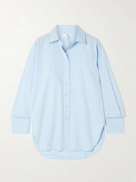 Organic cotton-poplin shirt Light blue