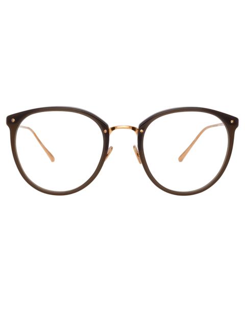 THE CALTHORPE | OVAL OPTICAL FRAME IN MOCHA (C87)