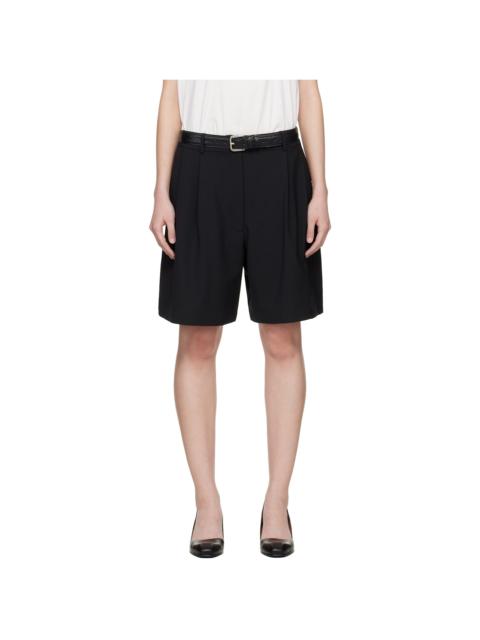 Black Tailored Bermuda Shorts
