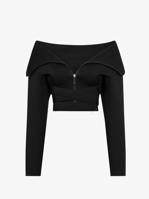 SCULPTING JERSEY JACKET