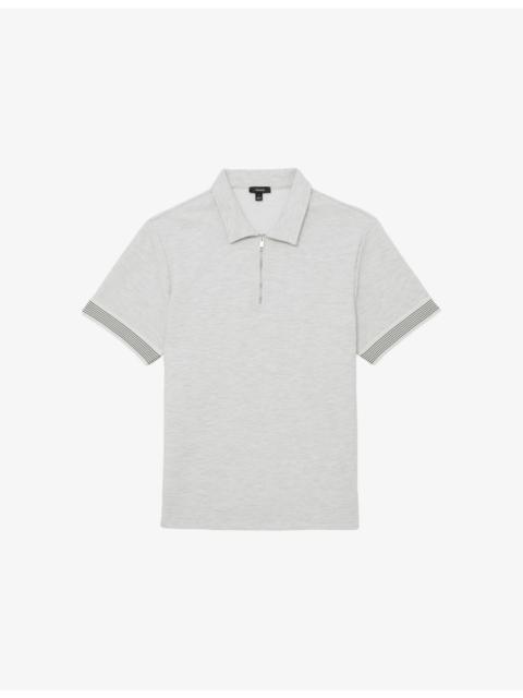 SS HALF ZIP TAPE INSERT POLO