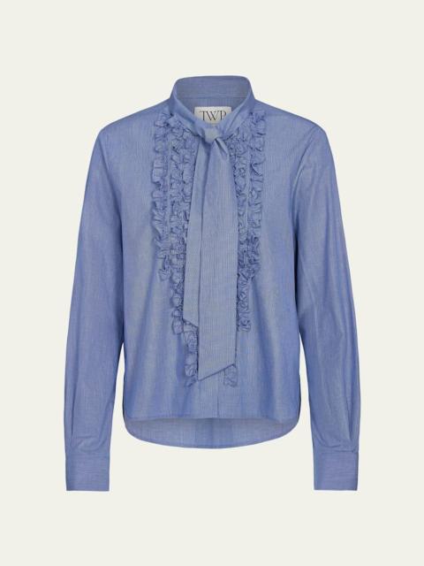 Connor Top in Micro Check