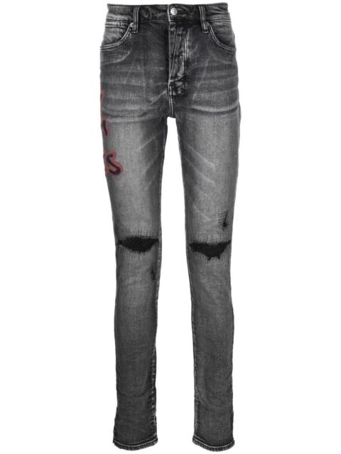 spray-paint Van Winkle skinny jeans