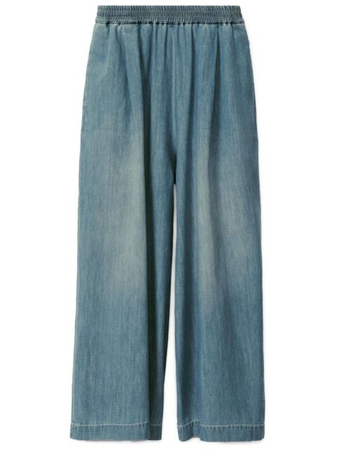 denim palazzo pants