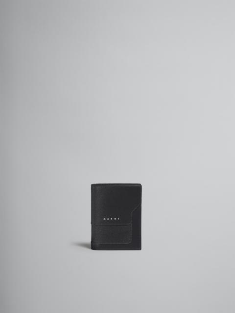 BLACK SAFFIANO LEATHER BI-FOLD WALLET