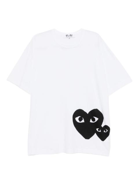 heart-print T-shirt