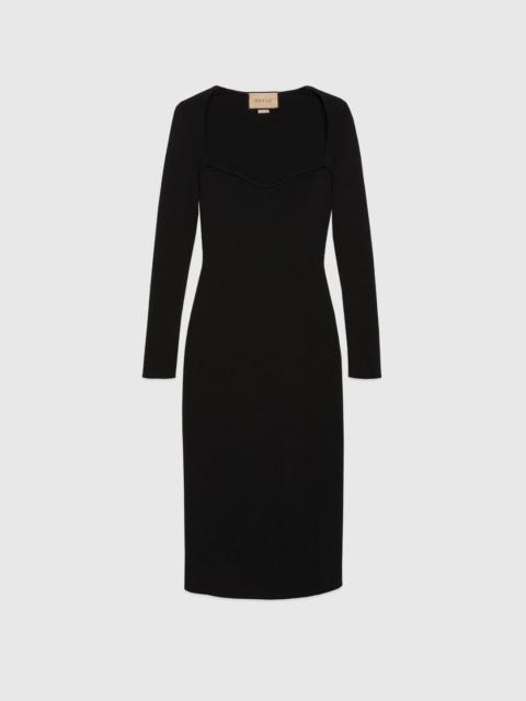 Stretch viscose bodycon dress