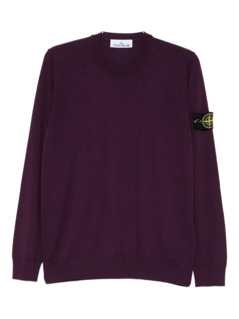 crew-neck virgin-wool sweater