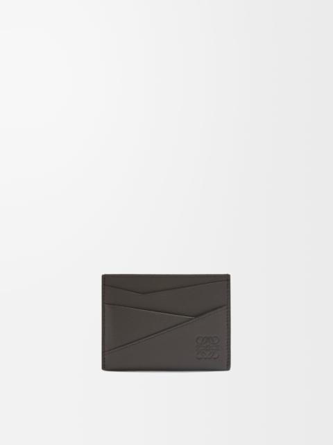 Puzzle plain cardholder in classic calfskin