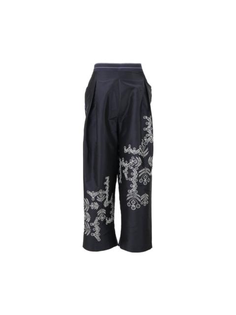 Floret 7/8 Length Taffeta Pants