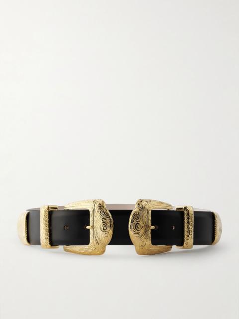 Midas leather belt Black