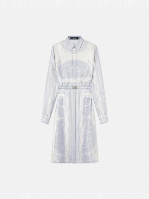 La Coupe des Dieux Silk Midi Shirt Dress