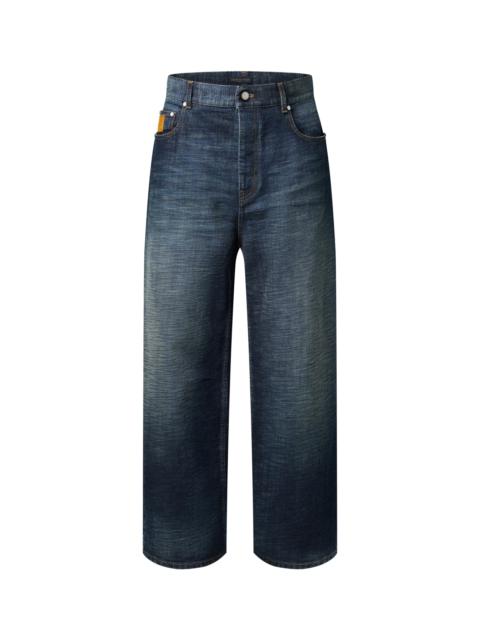 Wide Leg Denim Pants