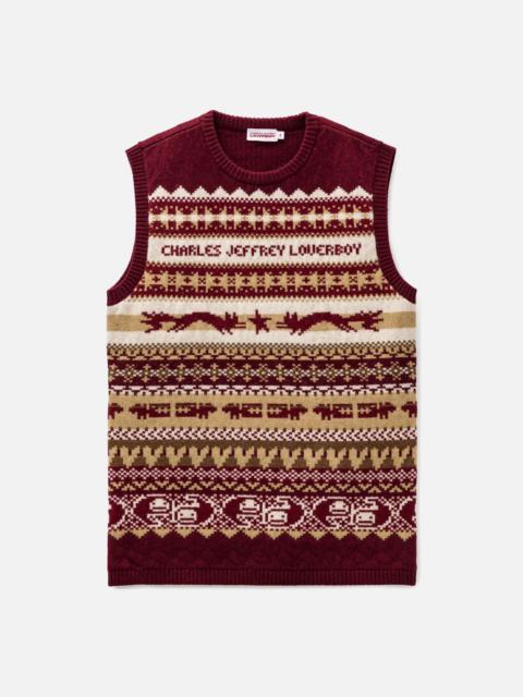 FINE FAIRISLE VEST