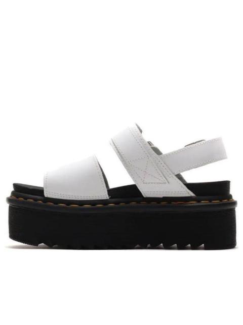 (WMNS) Dr. Martens Voss Leather Thick Bottom Sandals White 26725100