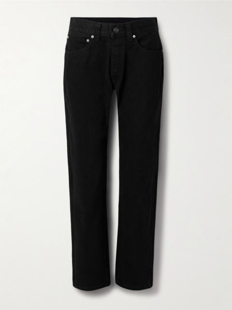 Callum high-rise straight-leg jeans Dark denim