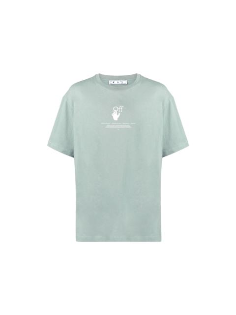 OFF-WHITE Graff S/S Over Tee Jade Green