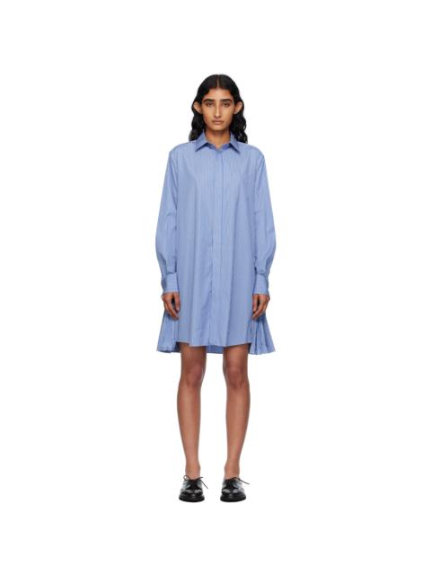 Blue Poplin Minidress